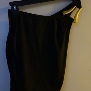 Black one shoulder top